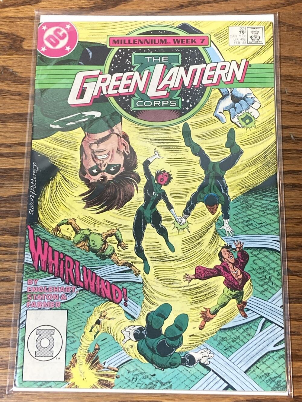 Green Lantern Corps #221 Direct Market Edition 1988 DC Comics Millennium X-Over